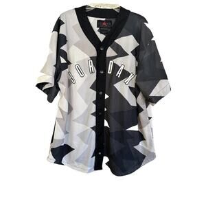 Air Jordan Essentials Snap Button Jersey Top FB7338-200 Mens Size M NWOT